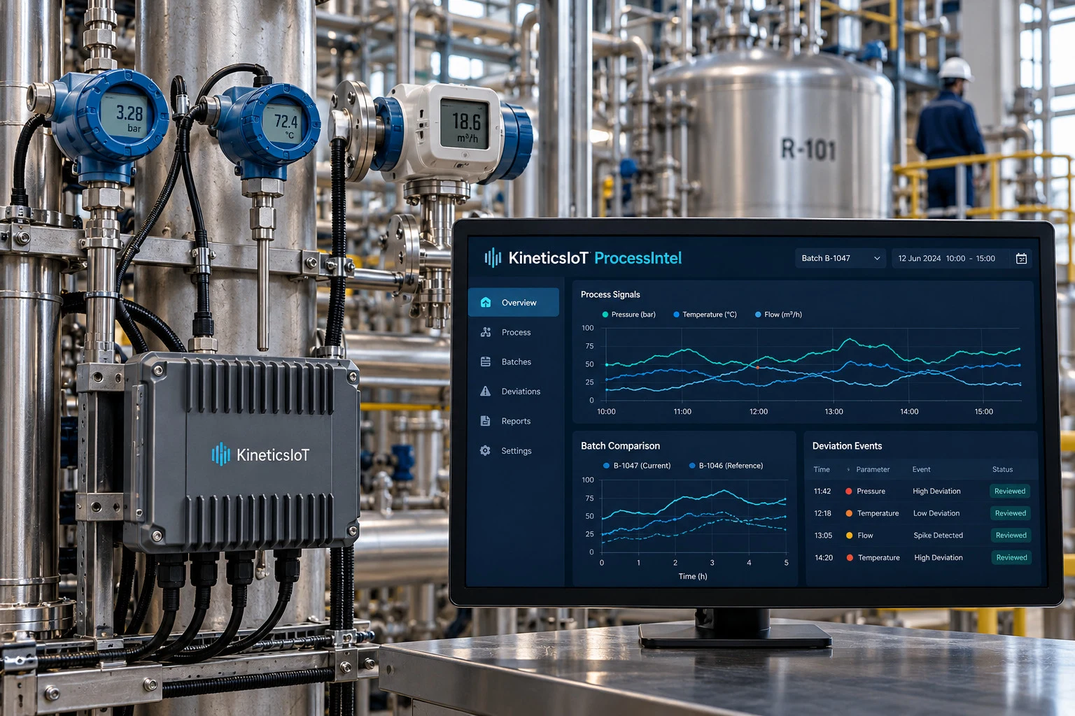 AI product concept for KineticsIoT ProcessIntel