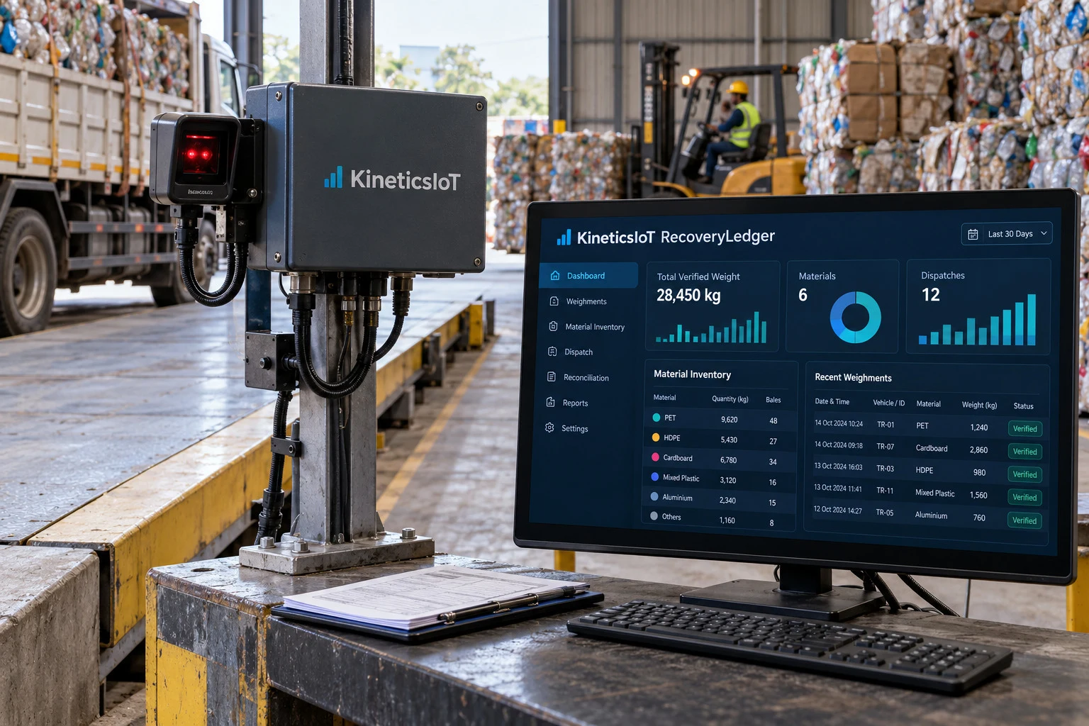 AI product concept for KineticsIoT RecoveryLedger