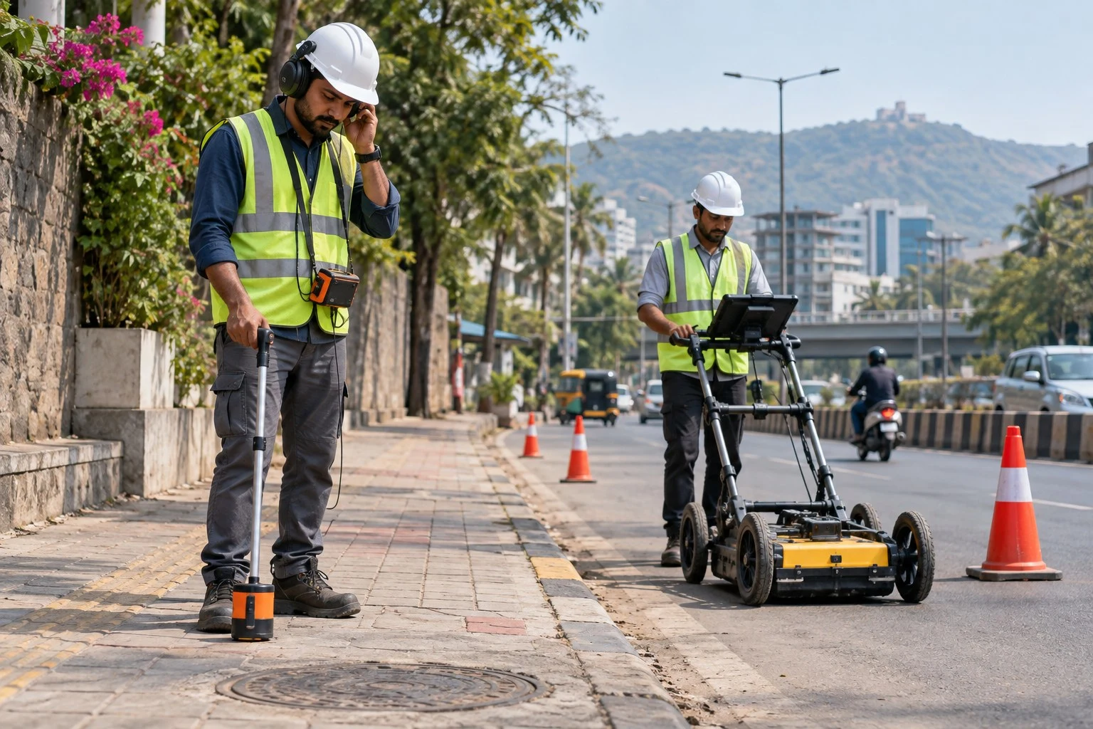 AI conceptual illustration of Leak Detection and Underground Utility Mapping in Pune
