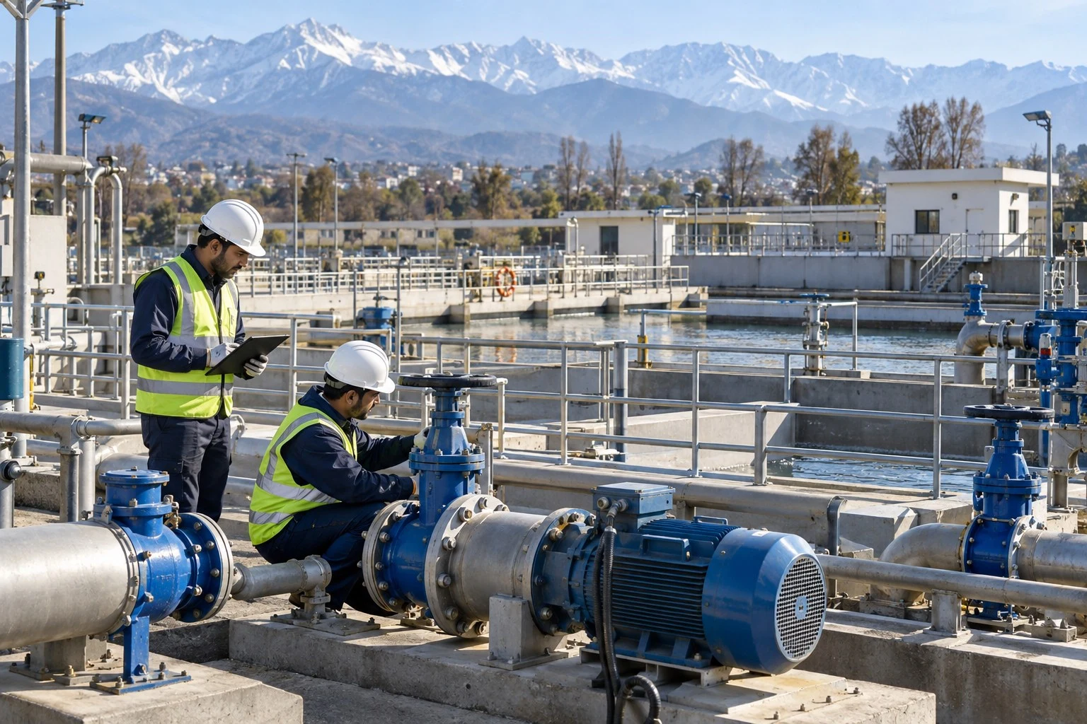 AI conceptual illustration of Water and Wastewater Operations and Maintenance in Jammu