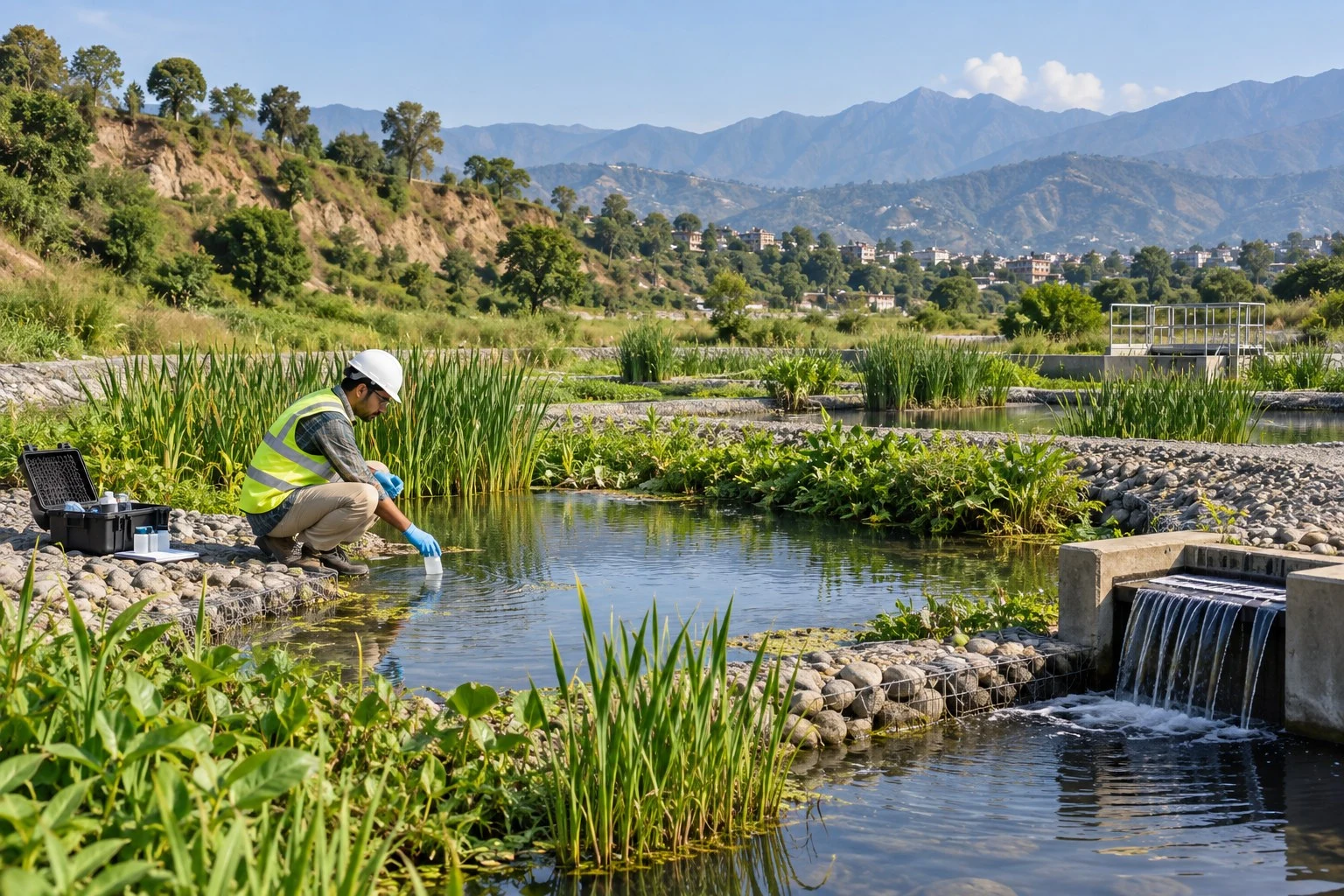 AI conceptual illustration of Bioremediation in Channi Himmat, Jammu