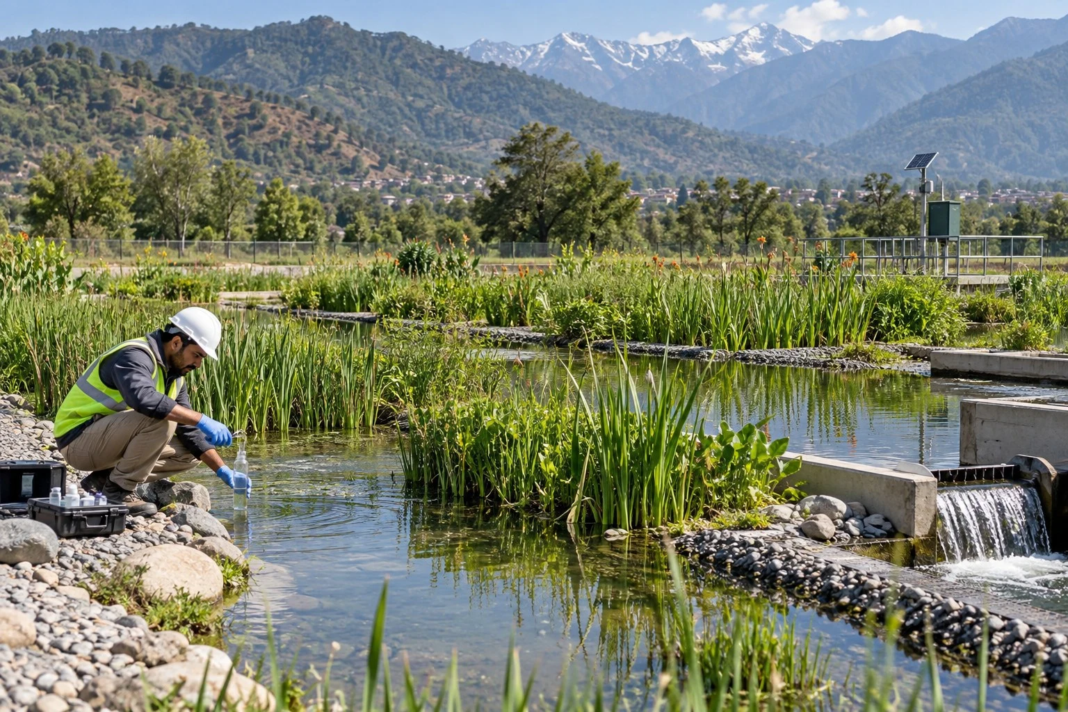 AI conceptual illustration of Bioremediation in Bantalab, Jammu