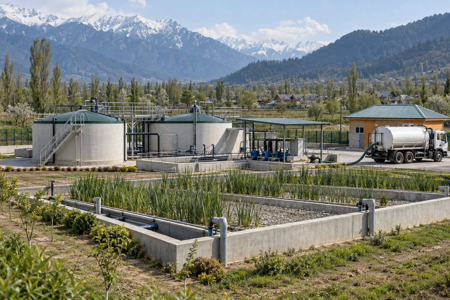 AI conceptual illustration of Faecal Sludge Management in Kulgam