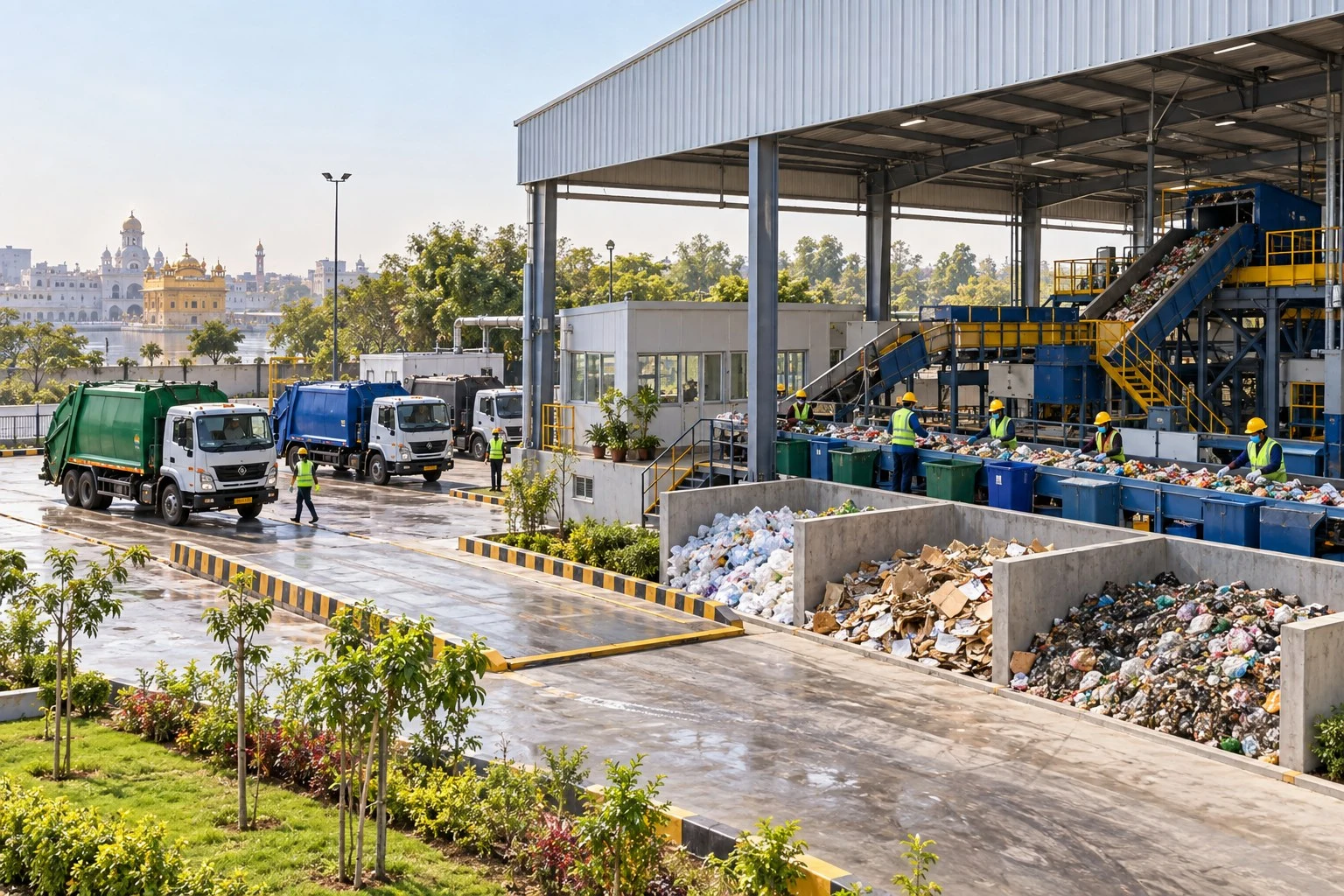 AI conceptual illustration of Integrated Solid Waste Management in Amritsar