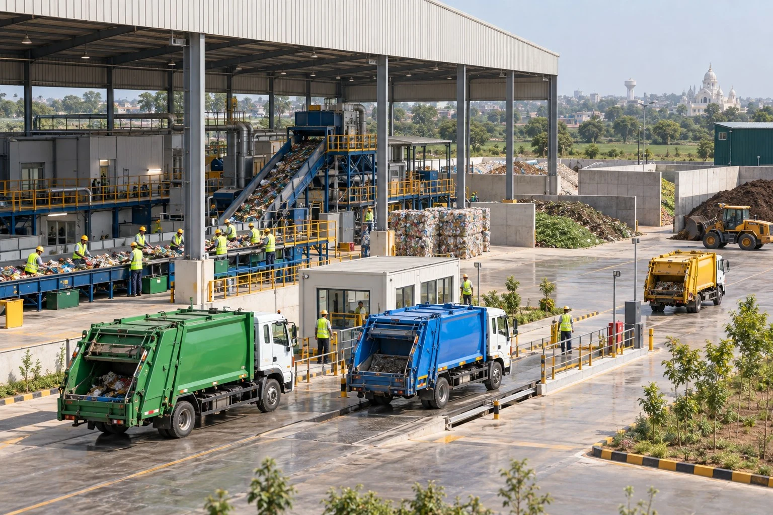 AI conceptual illustration of Integrated Solid Waste Management in Patiala