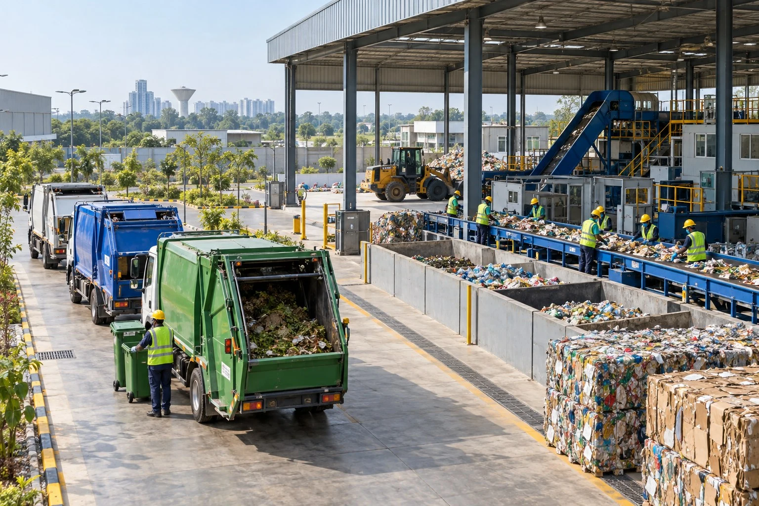 AI conceptual illustration of Integrated Solid Waste Management in Mohali