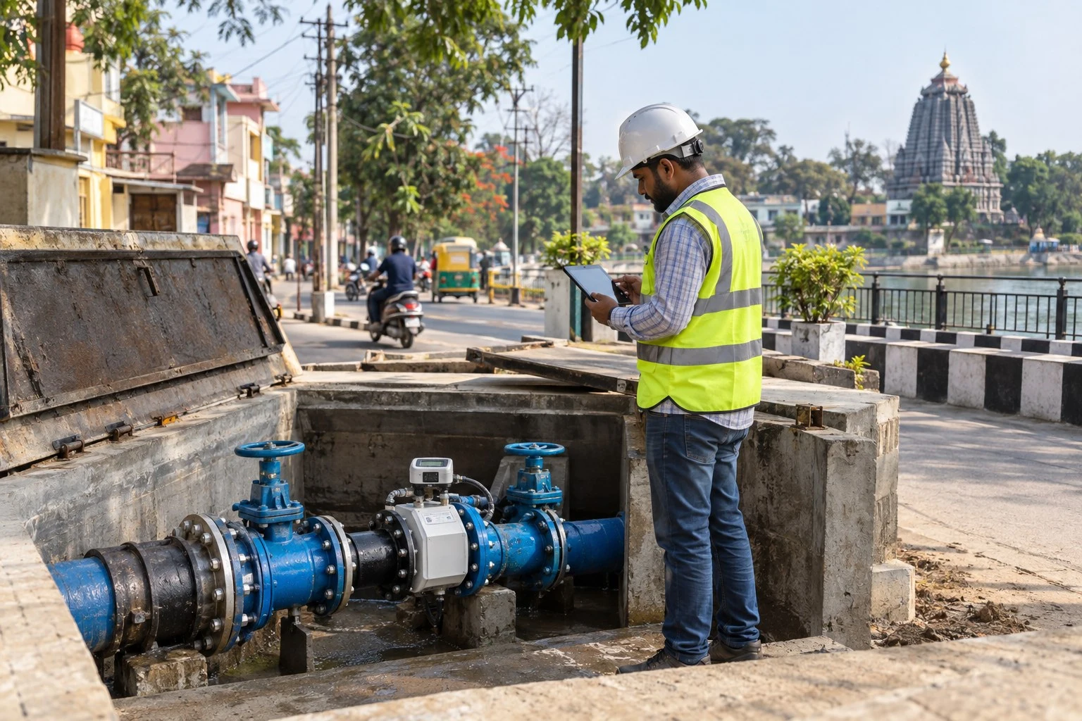 AI conceptual illustration of Non Revenue Water Reduction Design and Strategy in Sambalpur