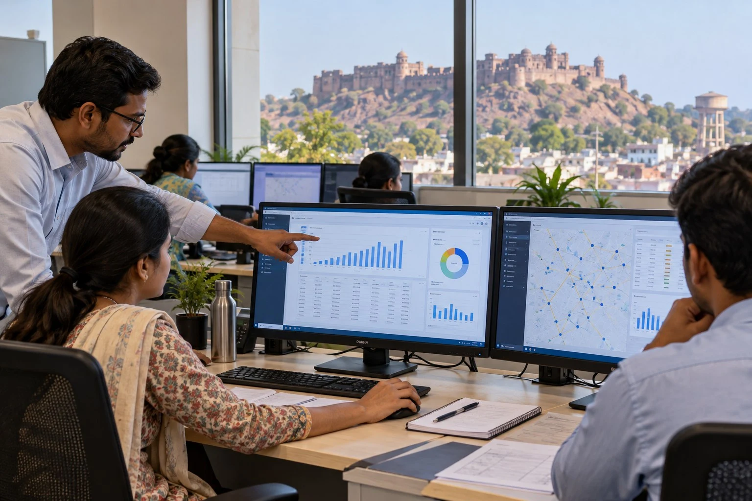 AI conceptual illustration of Utility Billing System in Jhansi