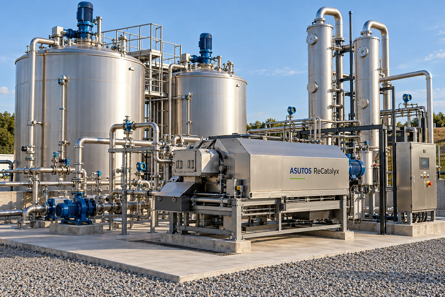 AI-generated illustrative biogas and biological energy concept; not an engineered layout or a deployed ASUTOS facility.